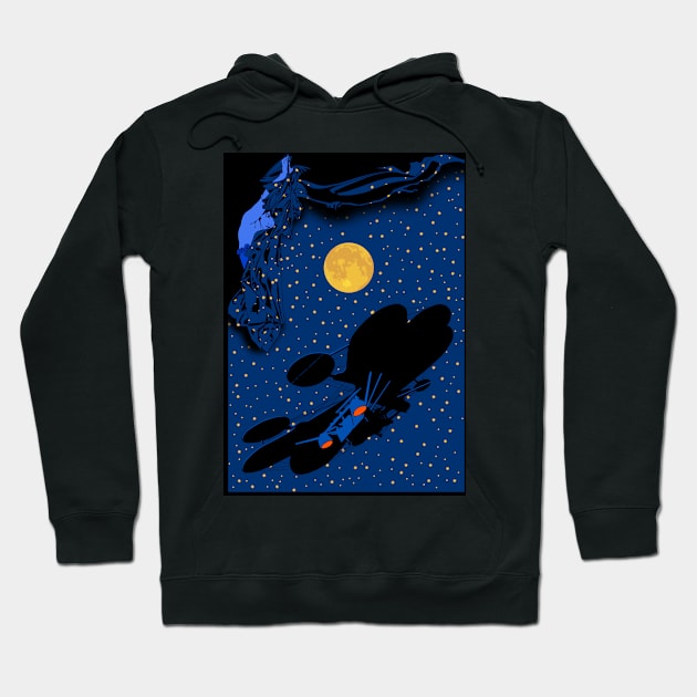 Halcyon Visits the Moon Hoodie by bensmall